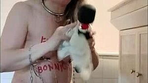 French Housewife Slave Gets Degraded With Toys And Bondage At Master's Office!