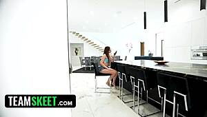 i roughly fucked my bratty stepdaughter in various positions on the sofa