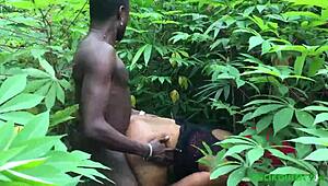 Our first sex experiment with my course mate in the bush i loves it