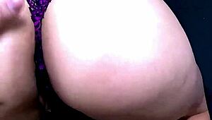 Beautiful Brunette in Sexy Lingerie Rides Ass on Big Thick Cock