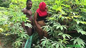 Our first sex experiment with my course mate in the bush i loves it