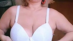 hey, check out this mature milf in lingerie, amateurs showing off big tits and ass, feeling so sexy and natural