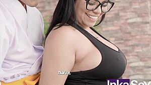 i seduced the karateka with my huge ass and filled his anus with cum