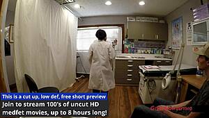 sheila daniels gets anal fingered in tampa university physical exam.