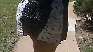 Phat Black Asses Shake and Bounce Out and About in the Ghetto.