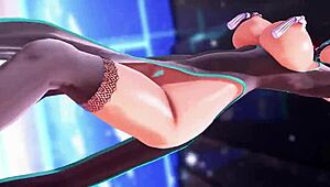 Hatsune Miku Continues Her Dance Routine in an Animated Performance
