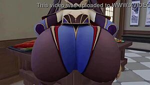 Mona the witch with big ass in remastered version