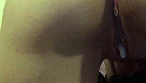 Little pussy gets a thick creamy load and burps all of it out