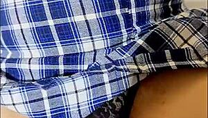 Feliz Navidad Cuckold Pam Hotwife College Girl Fucks Without Condom in Front of Husband Joins and Shoves Cock