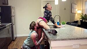 Slutty stripper pussy fucked hard and rough