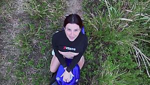 Amateurs With Big Tits In Outdoor Public Voyeur Scenes