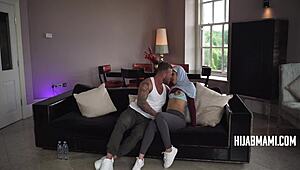 Muscular British Guy Tames Shy Petite Newly Divorced Muslim Woman