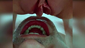 dominatrix makes him drink her pussy piss 😈