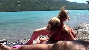 cum on beach for naomi