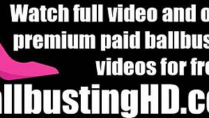 watch this sexy babe kick balls