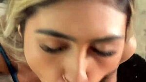 Busty skinny 18yo brazilian teen 18+ first casting and backstage bj - pov blowjob bts