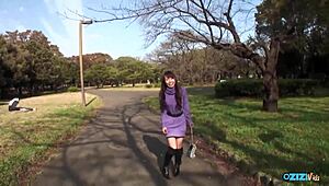 Brunette Babe Sucks Hard Fat Cock In Car Backseat