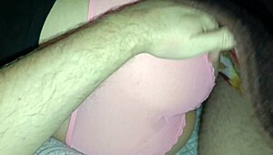 When your stepmother with a tight pussy is in your bed, your cum should be inside her