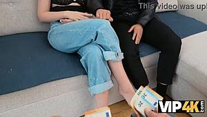 Vip4k Cheating Teen Gets Insanely Horny During Sex