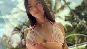 Pool day turns into public sex and creampie