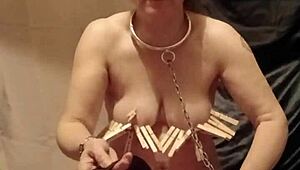 slave girl, ready for your clamps and belt?