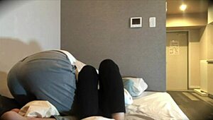 Perverted Girlfriend Panics During Intense Thrusting with Senior at Part-Time Job