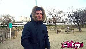 Mei says she'll suck a random dude while getting fucked in public