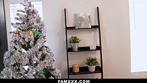 Wow, the stepfamily is having a holiday fuck fest together!