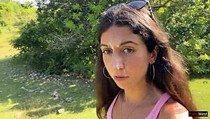 Crazy Cumwalk in Crowded Beach Spot