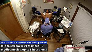 sheila daniels gets anal fingered in tampa university physical exam.