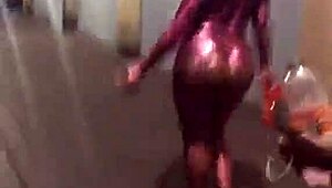 Phat Black Asses Shake and Bounce Out and About in the Ghetto.