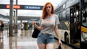 On honeymoon day one, bride removes leather lingerie in illustrated porn dream