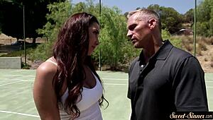 curvy teen 18+ babe rides stepdads stiff cock in taboo fantasy storyline