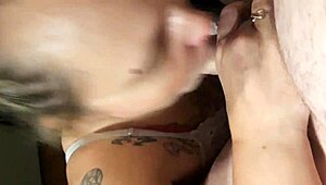 One hell of a blowjob with intense facial emotions