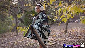 Awesome Brunette Milf Lena The Plug Rips Clothes To Reveal Amazing Boobs Outdoor!