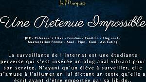 french femdom anal with audio, it's impossible to hold back the pleasure 😍