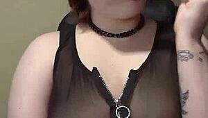 Homemade toy sucking and breast play compilation