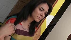 She Tries To Fit Famous Dick With Anal Fingering And Creampie