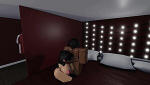 roblox fangirl lives out her fantasy with big tits big ass and big black cock