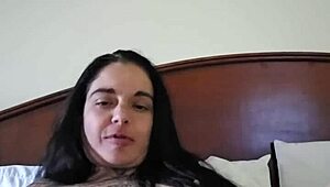 Petite Emy Angel loves groping herself