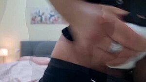 he builds to intense asmr orgasm with big dick, elegant handjob, hot moans, and spits on cock