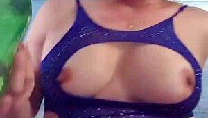 Spanish milf's huge clit teases in lesbian masturbation frenzy