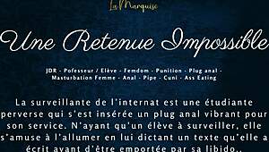 french femdom anal with audio, it's impossible to hold back the pleasure 😍