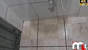 While My Husband Washed The Car I Went To The Gas Station Convenience Store Met A Cute Guy And Fucked In The Bathroom!