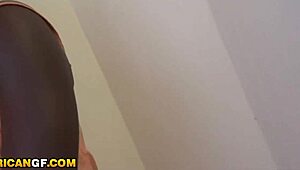 Ebony queen drilled rough by big ivory dick gonzo pov homemade content!