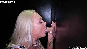 i love suckin' cock at the gloryhole, older cougar babe with big tits.