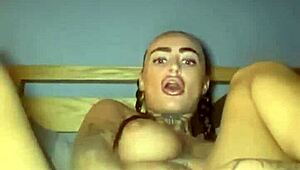 thick titty scottish teen dives into solo play, moaning loudly as she explores her body