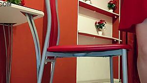 Stepmom With Fat Ass And Shaved Pussy Arrives For Date Without Panties, Showing Naked Tits