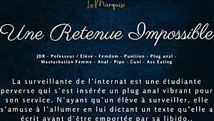 french femdom anal with audio, it's impossible to hold back the pleasure 😍