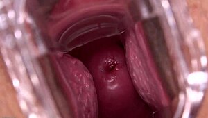 mia austin with a speculum close-up